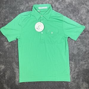 Criquet Players Classic Golf Polo Shirt Green Men Small New With Tags